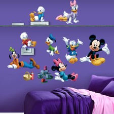 Micky Maus Wandtattoo Wandsticker Minnie Mickey Mouse Kinderzimmer Minni Kinder