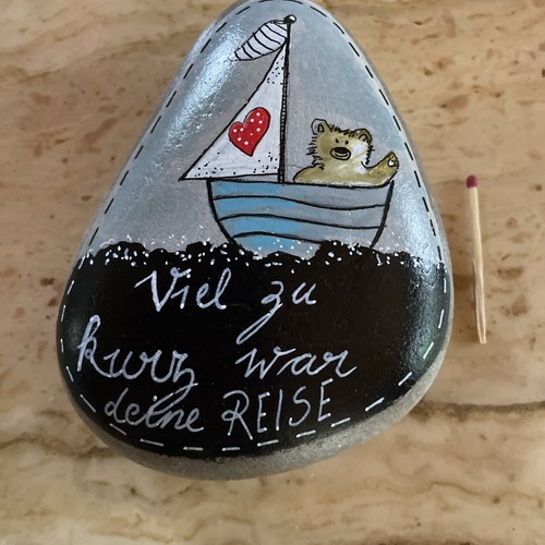 Handbemalter stein geschenk - handbemalter,