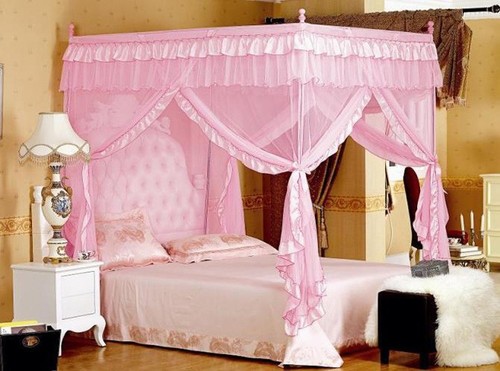 Bett vorhänge - (1.5*2.0-rosa)bett,