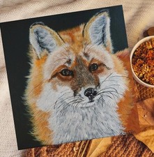 Acryl Fuchs Gemälde Original