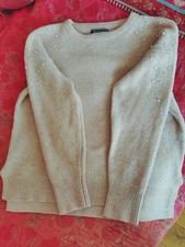 Damen Wollpullover mit Perlen