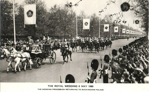 Alte postkarte royal wedding - postkarte_royal,