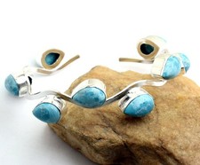 Karibischer Larimar-Edelstein