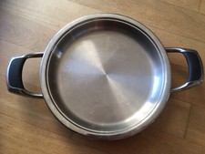 AMC Induktion Premium Topf Doppelgriff Pfanne/Griddle Ø24cm 1,4ltr. ⇵3,5cm