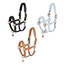 Eskadron Platinum Halfter " DOUBLEPIN FAUX LEATHER ", Lederhalfter, Stallhalfter