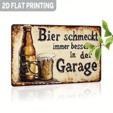 Blechschild Bier schmeckt
