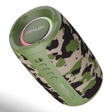 ZEALOT S61 Bluetooth Lautsprecher mit Super Bass 20W RGB Light, wüsten camouflag