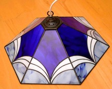 Tiffany Deckenleuchte / moderne Hängelampe  / Glas / Metall