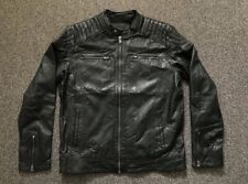 Jack & Jones Lederjacke Gr. XL Liam Noos neu Echtleder schwarz