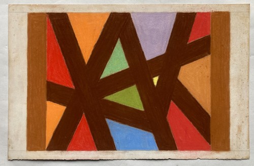 Pastell nr1 post abstrakte - post,
