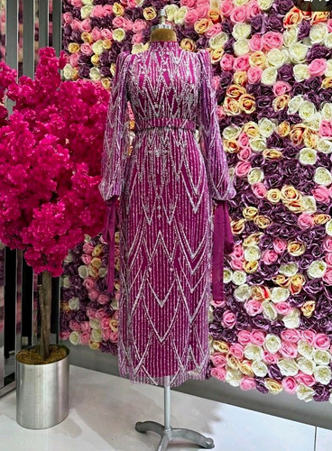 Lila abendkleid lang 42 - lang,