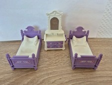 Playmobil Ersatzteil Zubehör Nostalgie Puppenhaus Bett + Spiegelkommode 