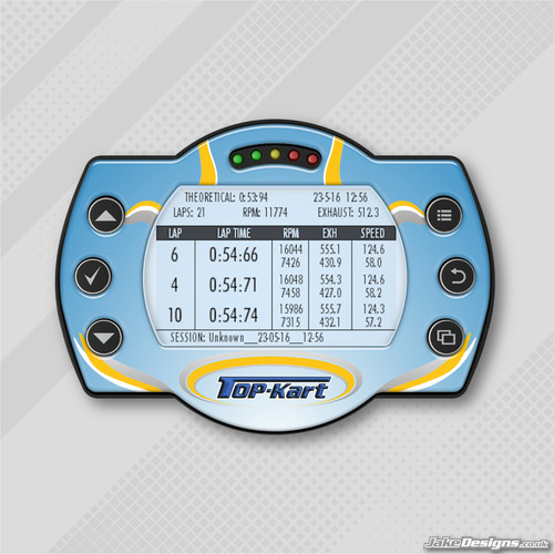 Top kart style gel sticker - top-kart,