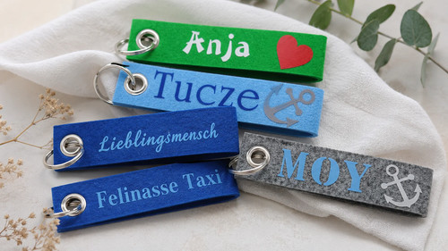 Personalisierter filz - personalisierter,