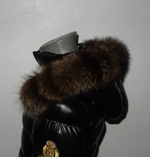 Waschbär Pelz Kapuze Kragen Fellkragen Pelzkragen Echt Fell für Parka Jacke Neu