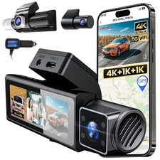 3-Kanal Dashcam Auto 4K 1080P