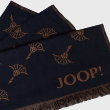 JOOP! Schal Tuch Klassischer Webschal Herren Damen Navy/Tobacco 180x60cm *NEU*