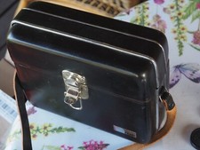 Antik ARCO Fototasche Hartschale Leder + Kleinteile u.a. WIDE Converter#1311C4