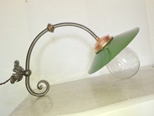 Wand Lampe, um 1920, Emaille