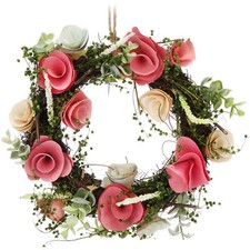 Osterkranz mit Blumen aus