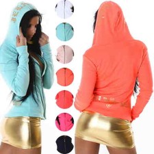 Damen Kapuzen Jacke dünn Ripp