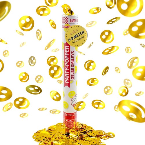 Party popper 40cm gelbe - popper,