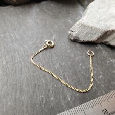 Verlängerungskette - 1,1 mm Flachpanzerkette in 333er Gelbgold, Verlängerung