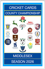 MIDDLESEX CCC 2026 SEASON