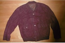 weinroter Herren Blouson / Sommerjacke Lederimitat Gr. 54 von Amaretta soft