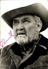 Ak Schauspieler Gustav Knuth, Portrait, Autogramm, Cowboyhut - 10901355