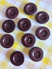 10 echte Lederknöpfe 23mm