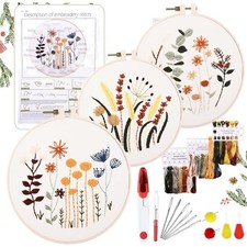 Stickerei Set Blumenmuster