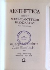 Aesthetica Baumgarten