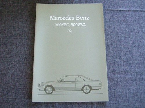Mercedes prospekt 380sec - prospekt,