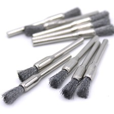 10x Edelstahl Pinsel