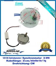 12V DC Getriebemotor  30RPM CW, 3V - 12V DC JGY-N20, N20 CW (13RPM - 53RPM)