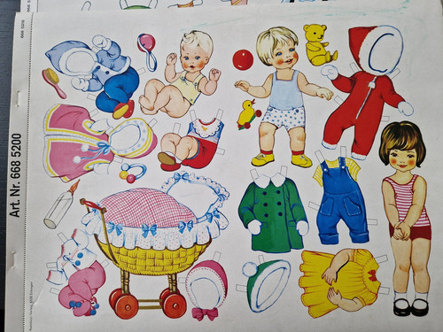 Ausschneidebogen puppe - ausschneidebogen,