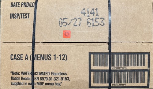 Army mre case inspect - us,