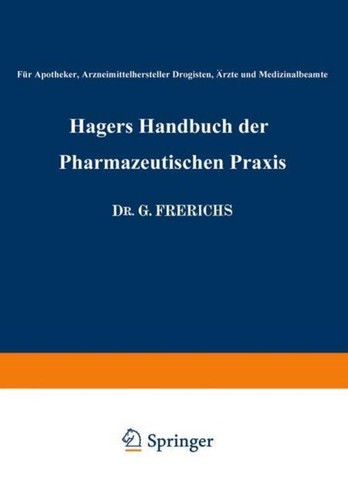Hagers handbuch der - hagers,