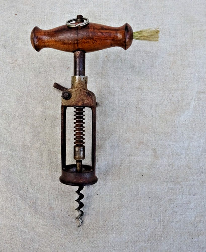 Alte korkenzieher mit pinsel - alte,