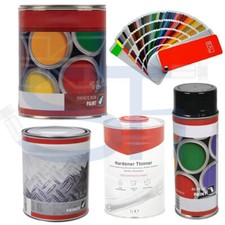  Lack Kunstharzlack RAL Farbton 1 Liter Dose - 0,4 L Sprühdose - RAL1002 - 9018