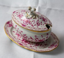 🧡 MEISSEN  Terrine Indisch Purpur 1. WAHL  Knaufzeit