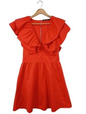 Zara volantkleid damen kleid - volantkleid,