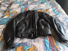 MQP Motorrad  Damen Leder Jacke Gr. 40 Schwarz getragen  Defekt