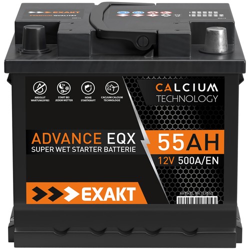 Exakt autobatterie 12v 55ah - exakt,