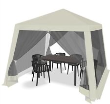 Pavillon Gartenpavillon mit Moskitonetz Partyzelt für Garten Terrasse 0008be