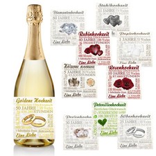 Aufkleber Sektflasche