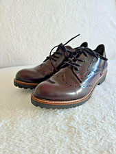 Venturini Damen Lackleder Halbschuhe Gr. 41 Bordeaurot Top Zustand