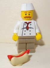 Nr.3073  Lego  Minifig Hotdog Verkäufer mit Hot Dog - Hot Dog Vendor