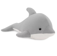 Kuscheltier Delfin XXL Grau – Plüschtier Baby Geschenk Kinderzimmer Deko